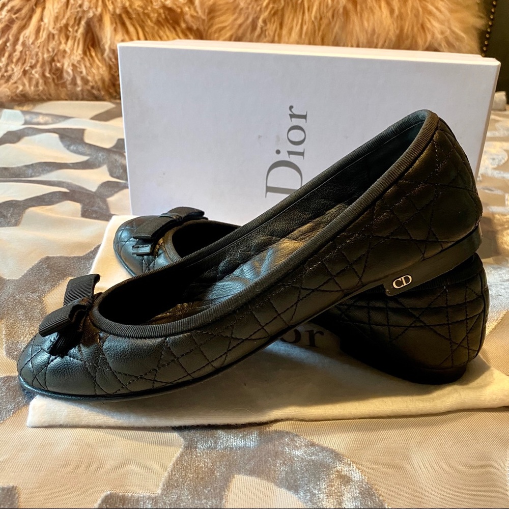 Dior Cannage Ballet Flats
